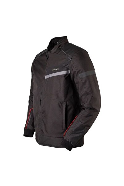 MOTOANL Maxdura 600-D Durable Black Motor Coat with Shoulder Elbow and Back P...