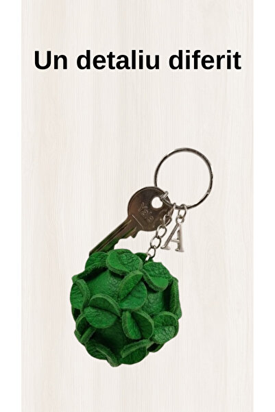 OEM Breloc piele naturala handmade, charm chei/geanta, accesoriu original, ve...