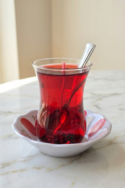 Mum Mutfağı Babalar Günü Hediyesi Vanilya Kokulu Jel Mum 100 ml Çay Bardağı F...
