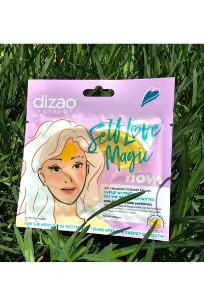 Dizao Natural DIZAO επίθεμα υδρογέλης μετώπου χρυσό με Υαλουρονικό, Κολλαγόνο...