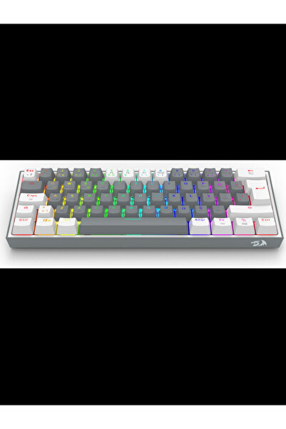 REDRAGON K616 Fizz Pro RGB Red Switch Kablosuz Gri / Beyaz Compact Gaming (Oyuncu) Klavye