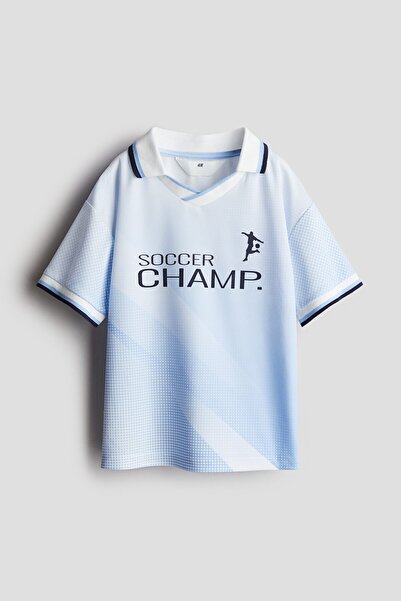H&M Yakalı Futbol Tişörtü