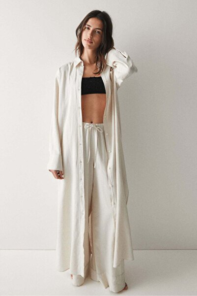 H&M Linen-blend shirt dress