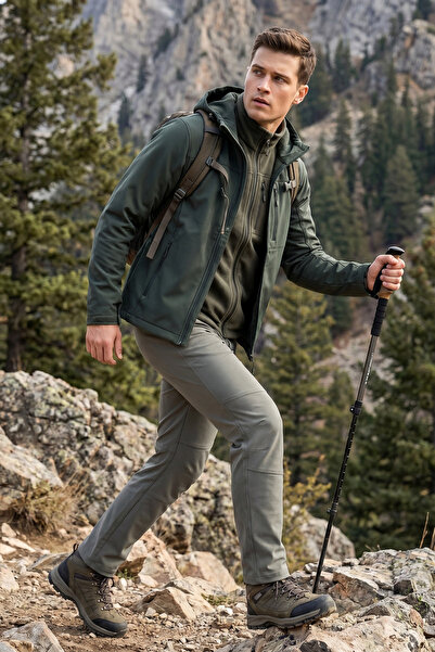 OSTORM Sala Gri Softshell Outdoor Men's Pants