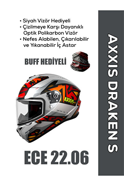 AXXIS Draken S Jolly Mat Kırmızı Gri