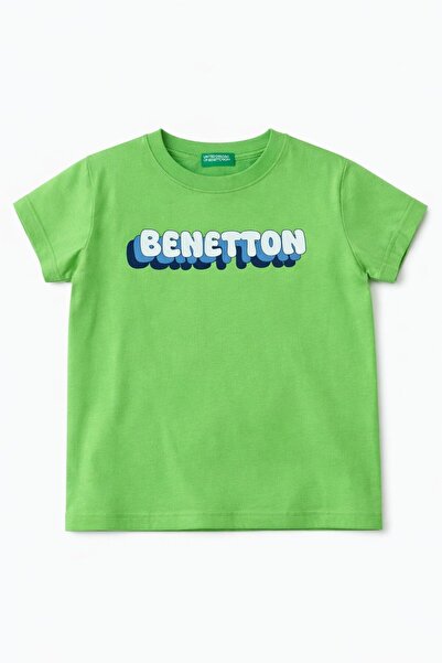 United Colors of Benetton Boy Baby 3I1Xg10Ht Printed Model T-Shirt Gkb0025