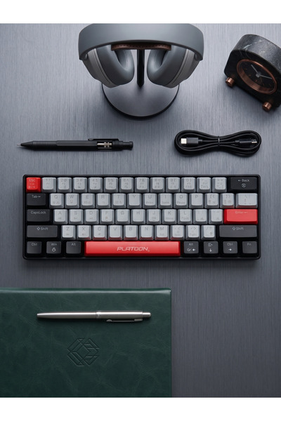 ERDİNEKS %60 Mini Mekanik Oyuncu Klavyesi - Mavi Switch RGB Işıklı Type-C Kab...