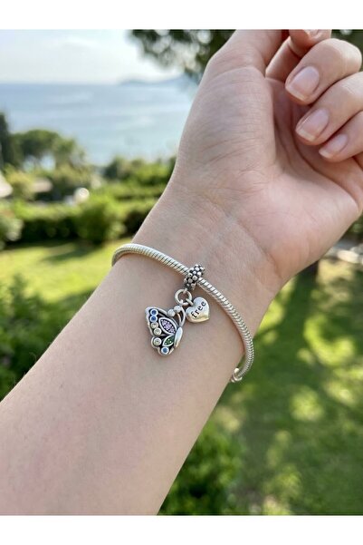 My Story Özgür Ruh Kelebek Sallantılı Gümüş Charm