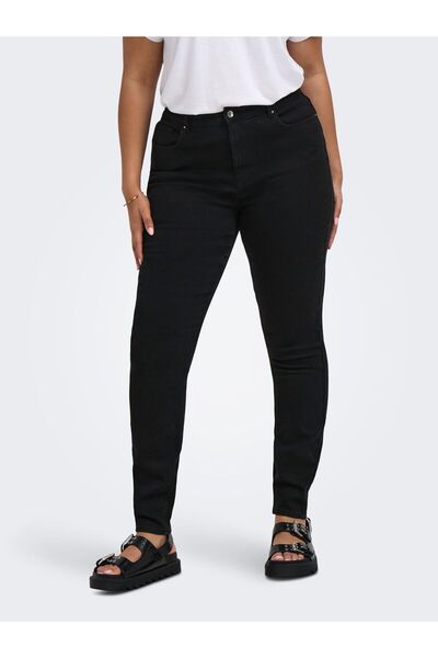 Only Carmakoma Skinny Jeans CARCRUZ Hohe Taille Skinny Fit Knöchellang Jeans