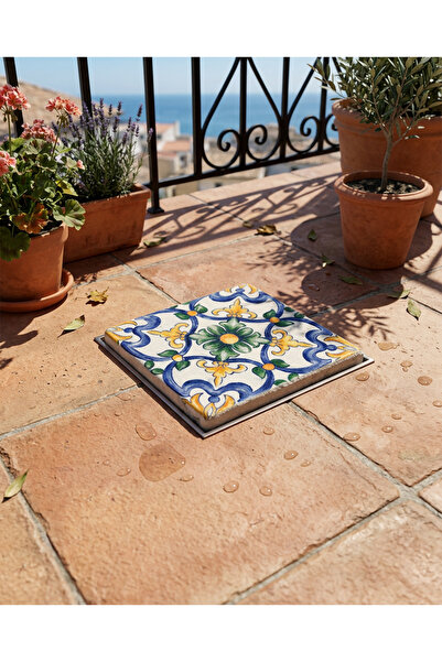 Creatick Design Printed Stone Bathroom Kitchen Sink Balcony Drain Cover Insec...