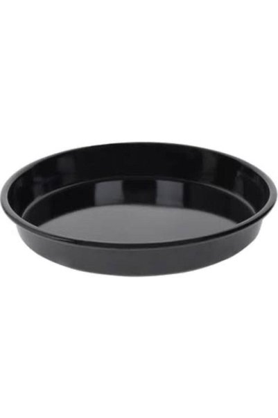 abnturk Fırın Tepsisi Yuvarlak Siyah Emaye 28 Cm