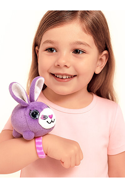 Girls Plush Purple Rabbit Bracelet