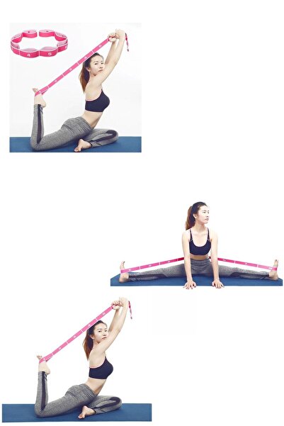 CIWAA Pilates Yoga Jimnastik Egzersiz Esneme Lastiği Direnç Bandı Elastik Band Orta
