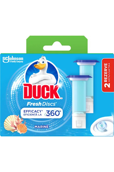 DUCK Odorizant Pentru Toaleta Marin Twin 2Buc