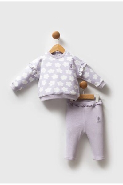 U.S. Polo Assn. U.S.Polo Assn Usb2770 Baby Girl 2-Piece Set