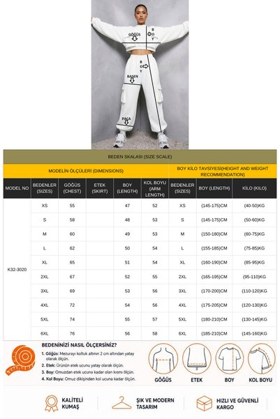 arakan Sweatshirt with Side and Front Pocket Detail Jogger Bottom Set Women's Tracksuit Set K32 3020