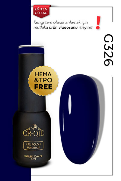 CROJE KALICI OJE Kalıcı Oje G326- Koyu Lacivert (5 ML)