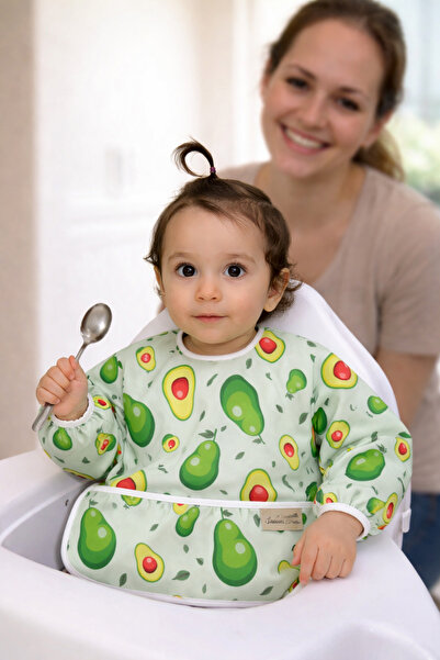 Lulunun Renkleri Long Sleeve Liquid-Proof Baby Bib 6-24 Months