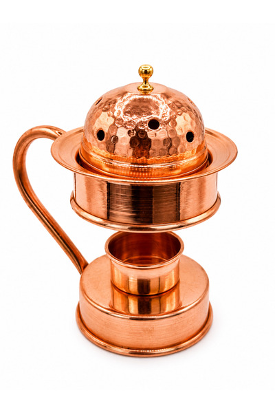 ARANA Arzător de tămâie regal din cupru de 13 cm