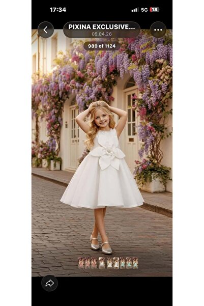 Pixina Girl's Dress White
