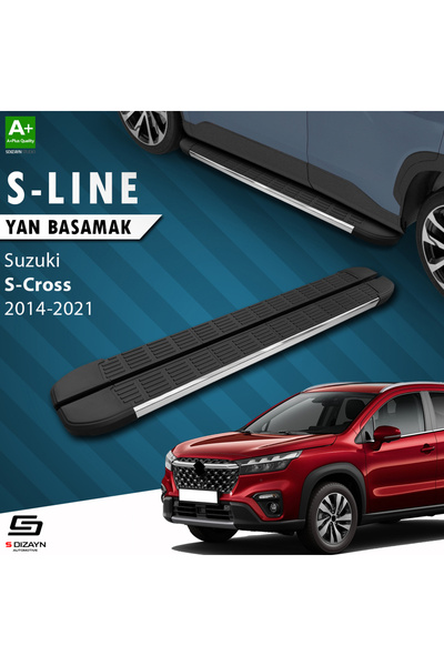 S Dizayn Suzuki SX4 2 S-Cross S-Line Krom Yan Basamak 173 Cm 2014-2021 A+ Kal...