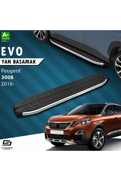 S Dizayn Peugeot 3008 2 Evo Krom Yan Basamak 183 Cm 2016-2023 A+ Kalite PE-38...