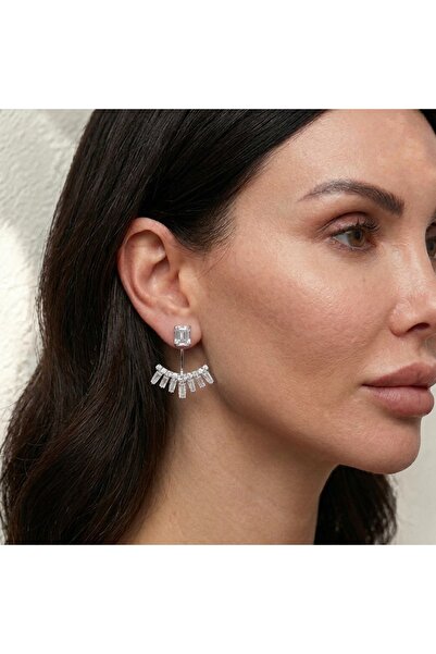 GlassySKY Zircon Stone Stylish Evening Dress Earrings