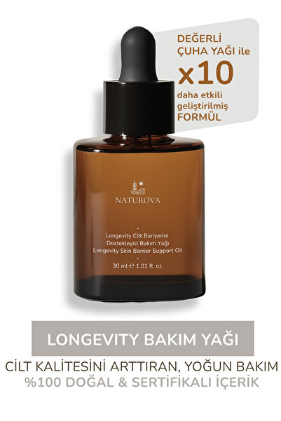NATUROVA Longevity Skin Barrier Supporting Care Oil 30ml - High Antioxidant &...