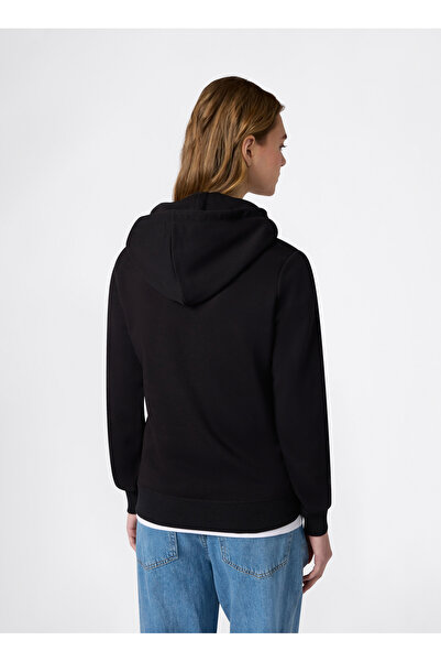 Champion 118404-KK001 Hooded Sweatshirt Siyah Kadın Sweatshirt