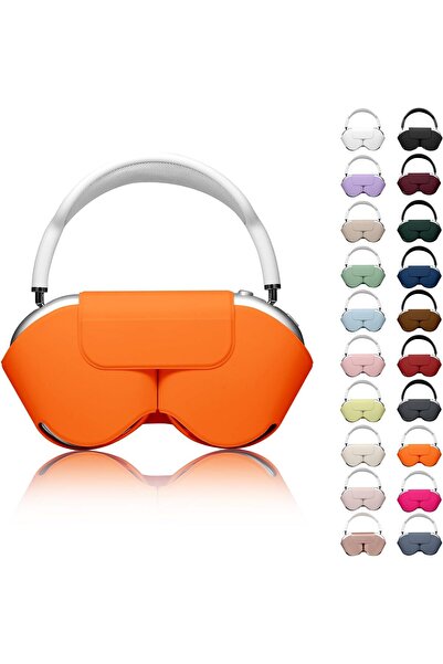 VEXORA GLOBAL AirPods Max ile Uyumlu Koruyucu Kılıf, PU Deri, Mıknatıslı Kapa...