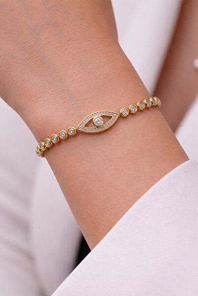 lavante butik kendini özel hisset Zircon Stone Evil Eye Bead Figured Eye Deta...