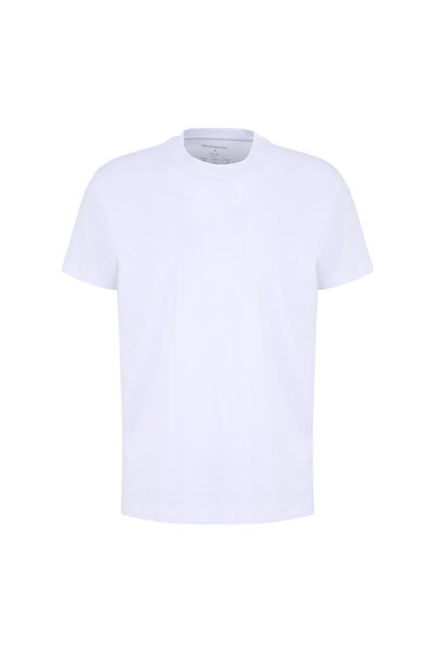 BROOKS BROTHERS Beyaz Erkek T-Shirt BBSS26MTS008