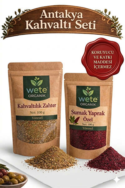 2 li Antakya Kahvaltı Seti 100 gr Kahvaltılık Zahter 100 gr Köy Sumağı