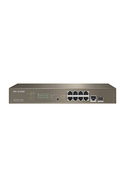 IP-COM Switch cu 8 porturi Gigabit PoE, 1 port Gigabit RJ45, 1 port Gigabit S...