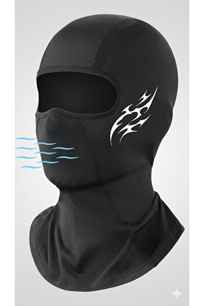 Flex Premium Reflektörlü Siyah Kar Maskesi Model 42 Balaklava Balaclava Motor...