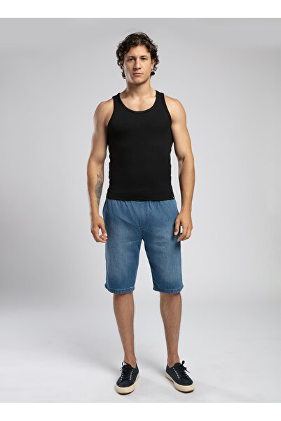 Lee Cooper Siyah Erkek Fitilli Desenli Atlet 252 LCM 243004 RAY SİYAH