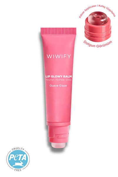 WIWIFY Lip Glowy Balm Guava Glaze Renkli Dudak Bakım, Parlatıcı, Nemlendirici...
