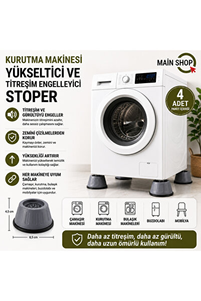 MAİN SHOP Opritor pentru picioare anti-vibrații pentru mașină de spălat și us...
