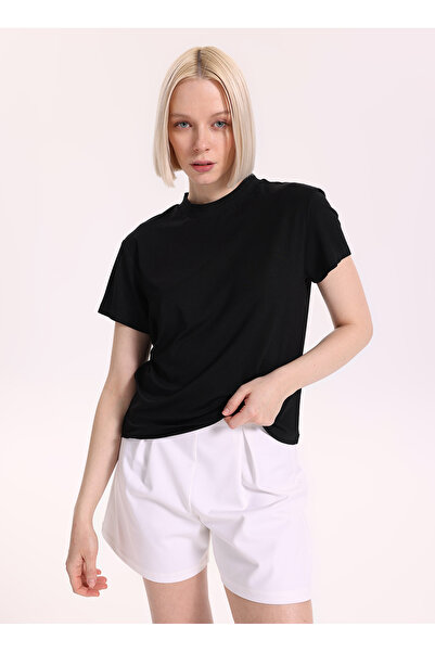 Fabrika Siyah Kadın Regular Fit T-Shirt F6SL-TST0006