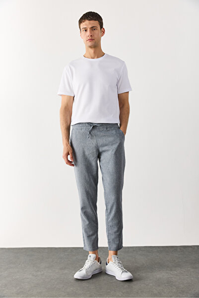 VENA Men's Ken Crew Neck Regular Fit Pique Basic T-Shirt - White