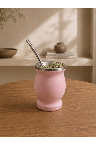 Ybera Mate Çayı Mate Çayı İçin Çift Cidarlı Paslanmaz Çelik Kupa