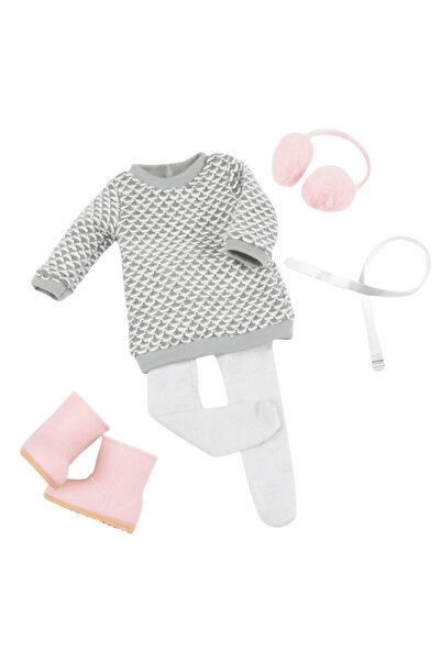 Our Generation Kıyafet Sweater Dress Grey