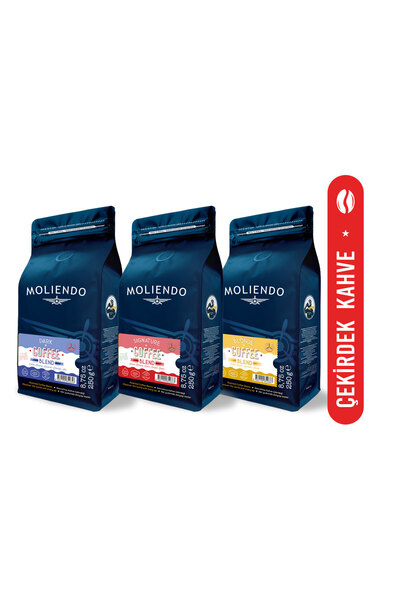 Moliendo Finest Coffee حزمة مزايا الإسبريسو -2- (قهوة حامضة) 3*250 جم
