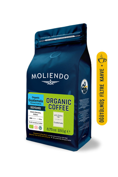 Moliendo Finest Coffee Organik Guatemala SHB Yöresel Kahve (Öğütülmüş Filtre ...