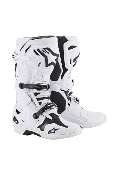 Alpinestars TECH 10 Kros Motosiklet Botu Beyaz