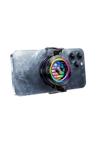 Techsuit Ventilator telefon, RGB - (P66) - Negru