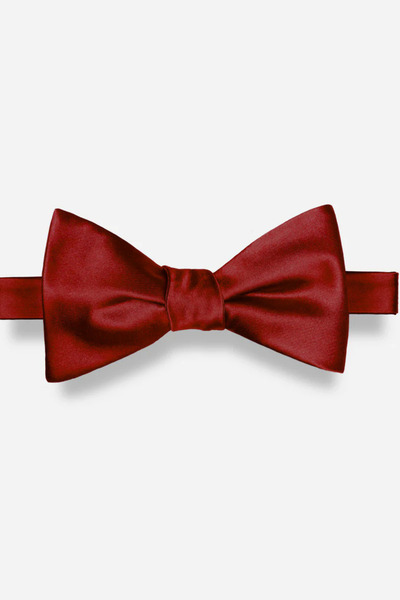 ELROZO Men's adjustable satin bow tie