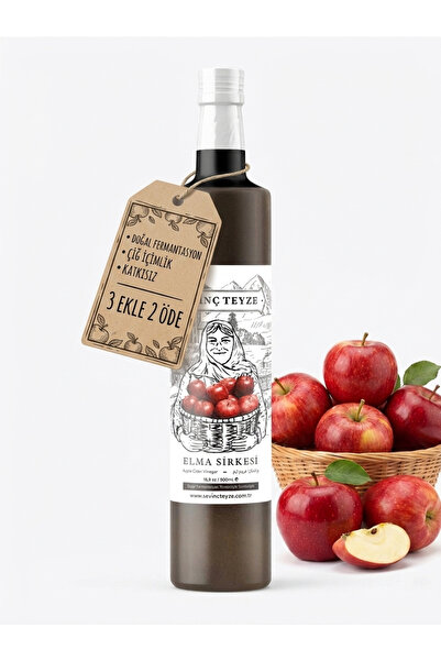 Sevinç Teyze Doğal Fermantasyon Elma Sirkesi, Apple Cider Vinegar 500ml