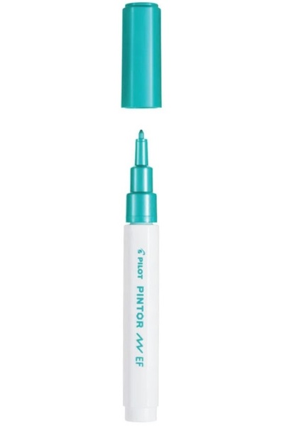 Pilot Marker cu vopsea metalică, vârf rotund EF 0.7 mm, verde
