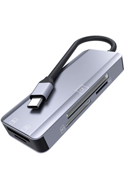 EkoAlışverişDünyam ZR791 Nk-3044 Type-C 5 İn 1 Card Reader